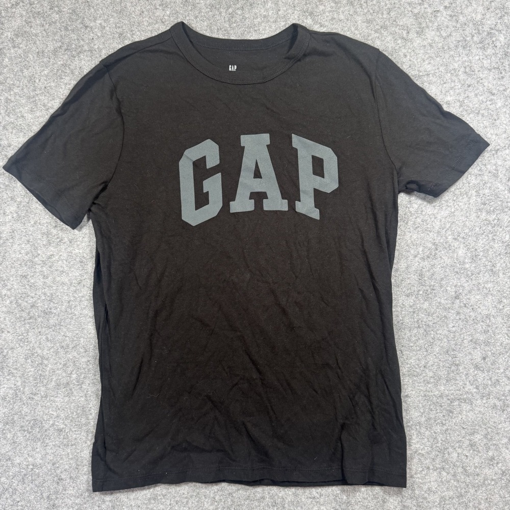 Gap Kids Logo Graphic T-Shirt XL Black Cotton‎ Short Sleeve Tee